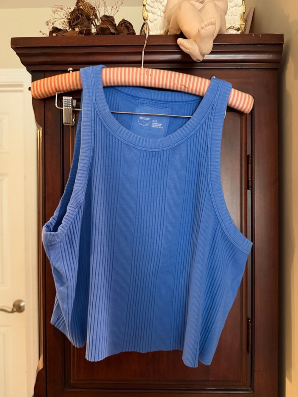 aerie Ribbed Cobalt Blue Tank Top